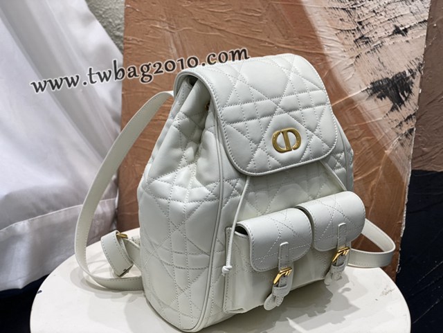 Dior专柜2025早春新款迪奥高仿原单大号Caro双肩背包女士后背包 djfk1821